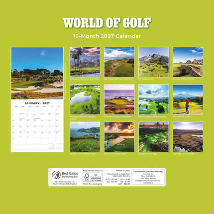 Red Robin World of Golf Kalender 2027