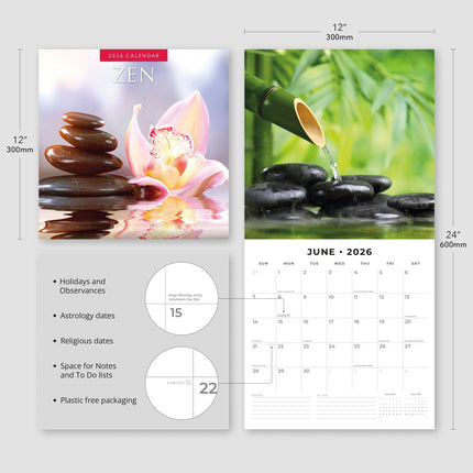 Red Robin Zen Kalender 2026