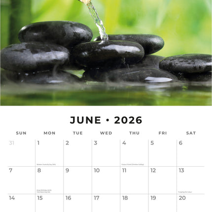 Red Robin Zen Kalender 2026
