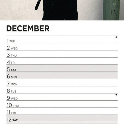 Red Star Banksy Kalender 2026 Slimline