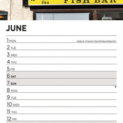 Red Star Banksy Kalender 2026 Slimline