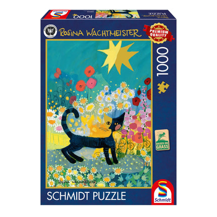 Schmidt Puzzle Cat in a Sea of Blossoms Puzzel 1000 Stukjes