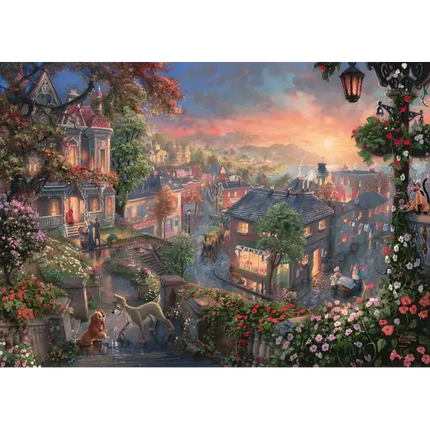 Schmidt Puzzle Disney Beauty and the Tramp Puzzel 1000 Stukjes