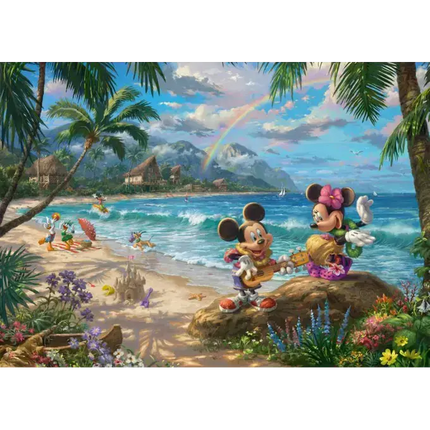 Schmidt Puzzle Disney MIckey and Minnie in Hawaii Puzzel 1000 Stukjes