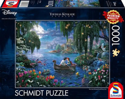 Schmidt Puzzle Disney The little Mermaid and Prince Eric Puzzel 1000 Stukjes