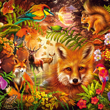 Schmidt Puzzle Feathers, Coats and Flowers Puzzel 1000 Stukjes