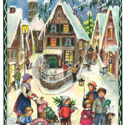 Sellmer A4 Adventskalender Kerst in het Dorp