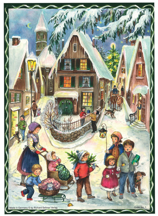 Sellmer A4 Adventskalender Kerst in het Dorp