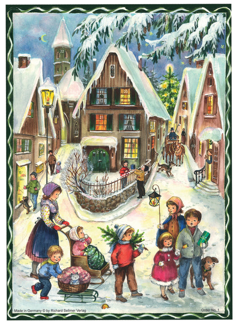 Sellmer A4 Adventskalender Kerst in het Dorp