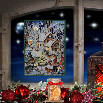 Sellmer A4 Adventskalender Winter met de Dieren
