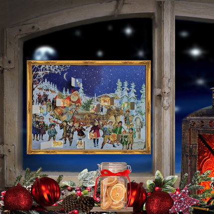Sellmer Adventskalender Kerstman in Rendieren Ar