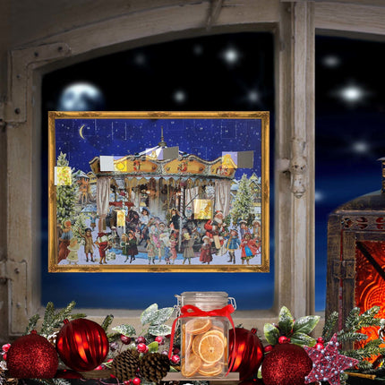 Sellmer Adventskalender Kerstmis Carrousel