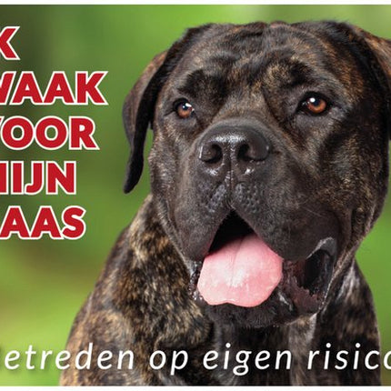 Stickerkoning Bullmastiff Waakbord