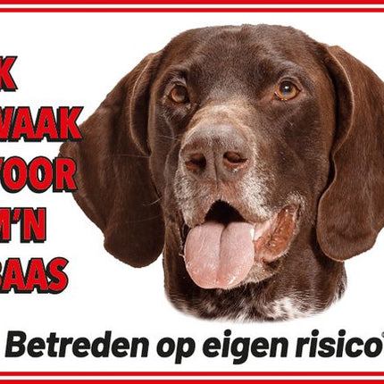 Stickerkoning Duitse Staande Korthaar Waakbord
