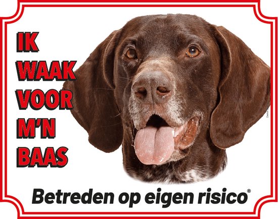 Stickerkoning Duitse Staande Korthaar Waakbord