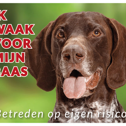 Stickerkoning Duitse Staande Korthaar Waakbord