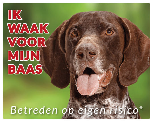 Stickerkoning Duitse Staande Korthaar Waakbord