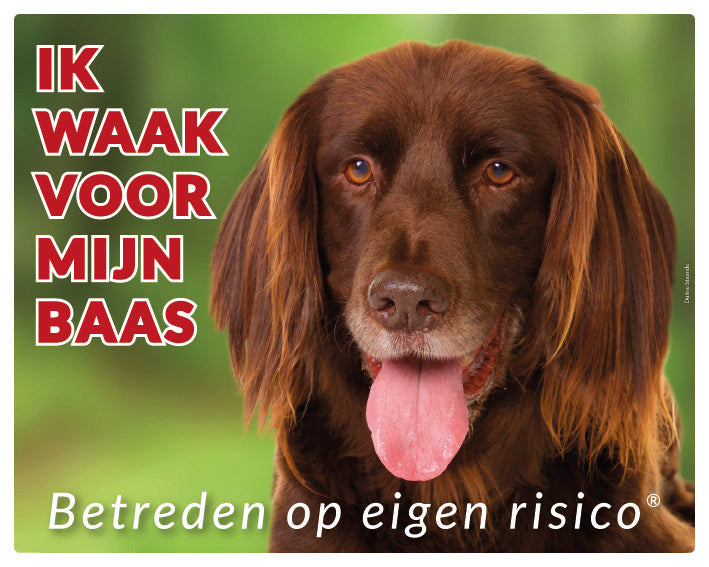 Stickerkoning Duitse Staande Langhaar Waakbord