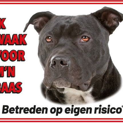Stickerkoning Engelse Stafford Waakbord