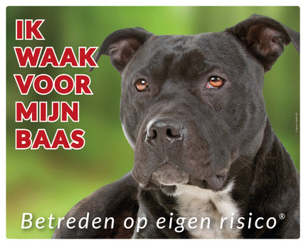 Stickerkoning Engelse Stafford Waakbord