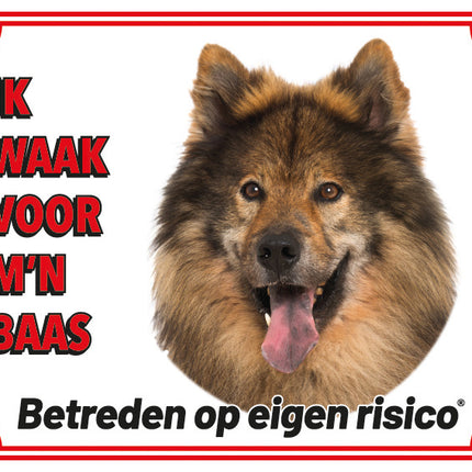 Stickerkoning Eurasier Waakbord