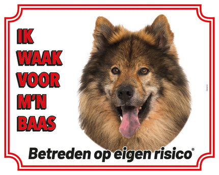 Stickerkoning Eurasier Waakbord