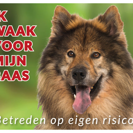 Stickerkoning Eurasier Waakbord
