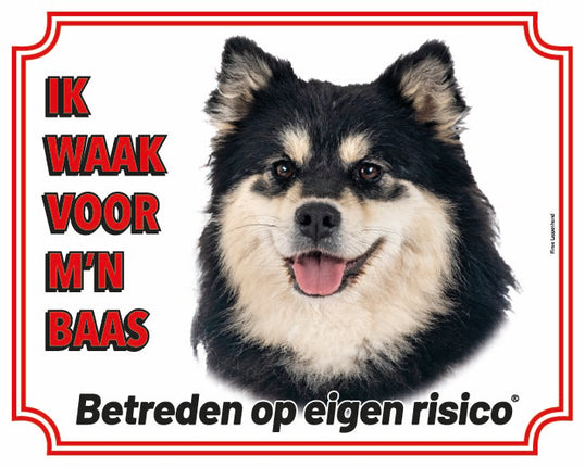 Stickerkoning Finse Lappenhond Waakbord