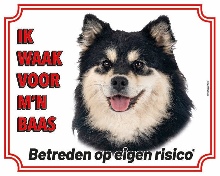 Stickerkoning Finse Lappenhond Waakbord