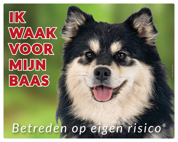 Stickerkoning Finse Lappenhond Waakbord