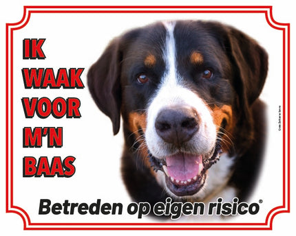 Stickerkoning Grote Zwitserse Senne Waakbord