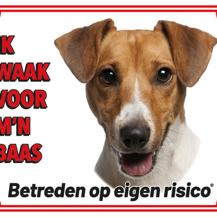 Stickerkoning Jack Russell Terrier Waakbord