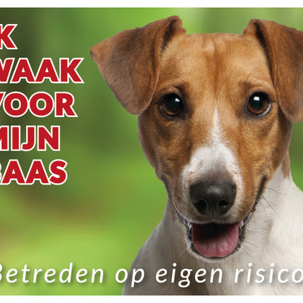 Stickerkoning Jack Russell Terrier Waakbord