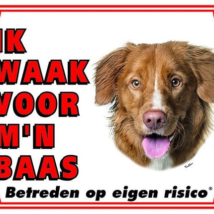 Stickerkoning Nova Scotia Duck Tolling Retriever Waakbord