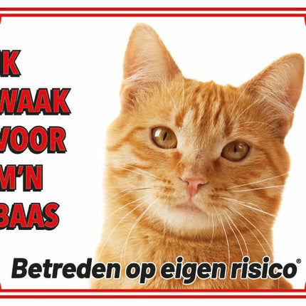 Stickerkoning Rode Katten Waakbord