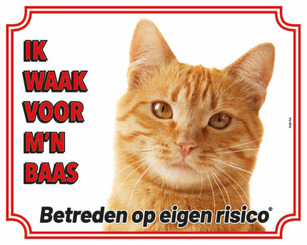 Stickerkoning Rode Katten Waakbord