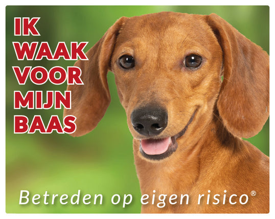 Stickerkoning Teckel Waakbord