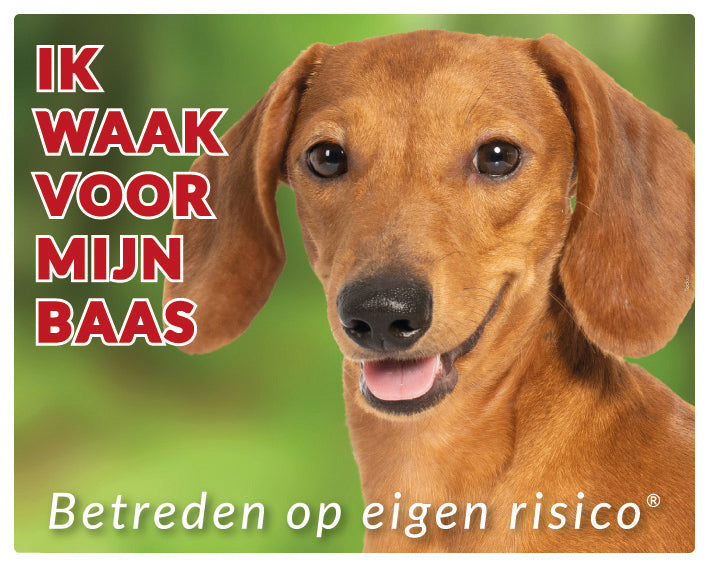 Stickerkoning Teckel Waakbord