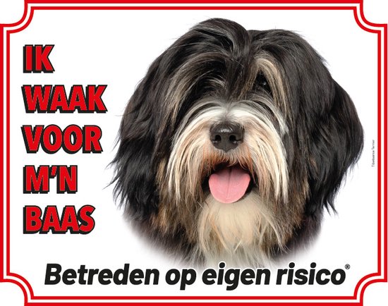 Stickerkoning Tibetaanse Terrier Waakbord