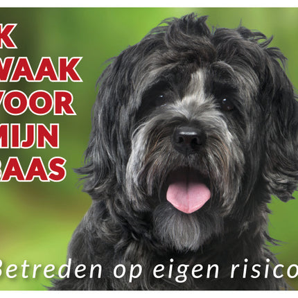 Stickerkoning Tibetaanse Terrier Waakbord