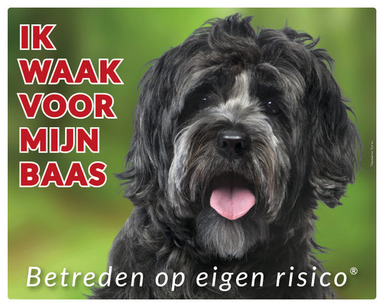 Stickerkoning Tibetaanse Terrier Waakbord