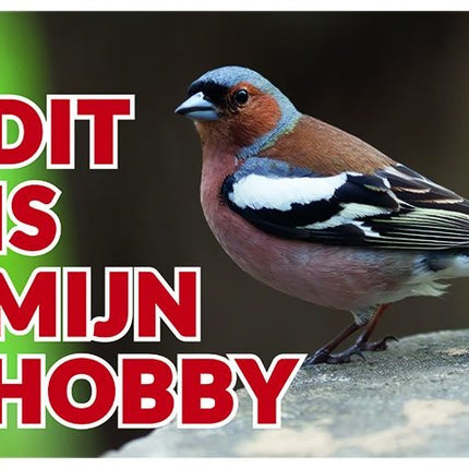 Stickerkoning Vink Waakbord - Dit is mijn hobby