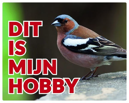 Stickerkoning Vink Waakbord - Dit is mijn hobby