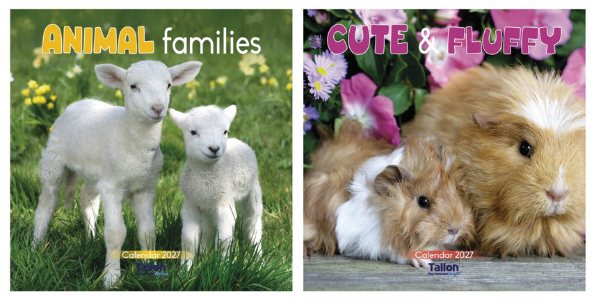 Tallon Animal Families, Cute & Fluffy Kalender 2027