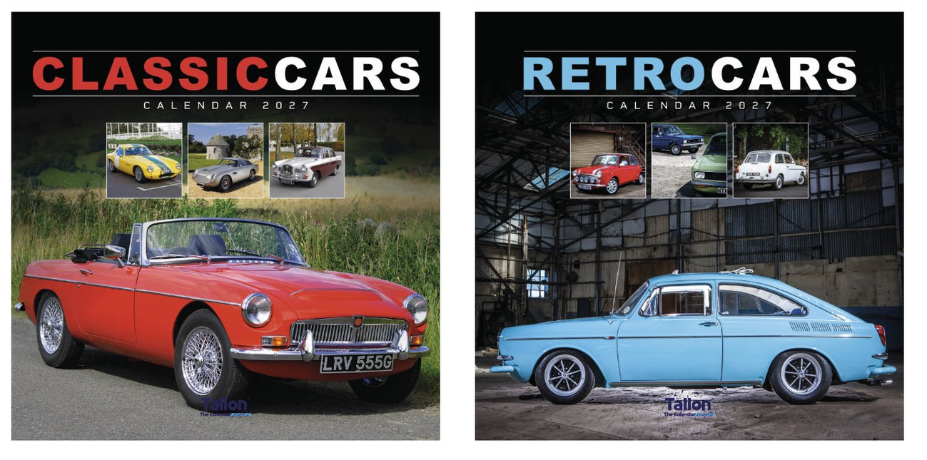 Tallon Classic Cars & Retro Cars Kalender 2027