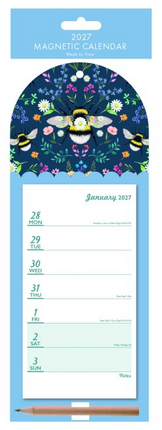 Tallon Cow and Bee Magnetische Weekkalender 2027