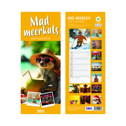 Tallon Crazy Animals Kalender 2027 Slimline