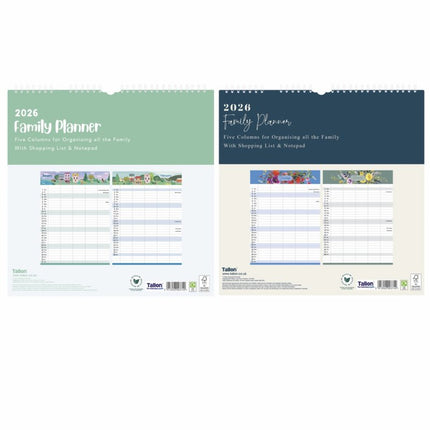 Tallon Flowers and Town Scene Family Organiser 2027