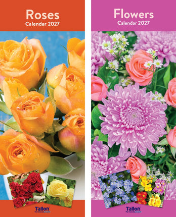 Tallon Flowers & Roses Kalender 2027 Slimline