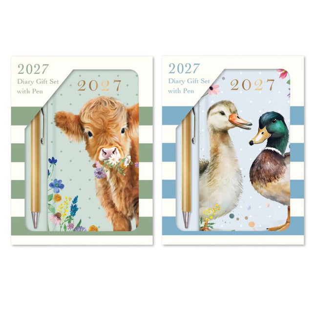 Tallon Giftset Slim Agenda 2027 Animals Met Pen